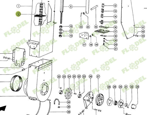 Lant elevator boabe combina agricola CLAAS LEXION 735916