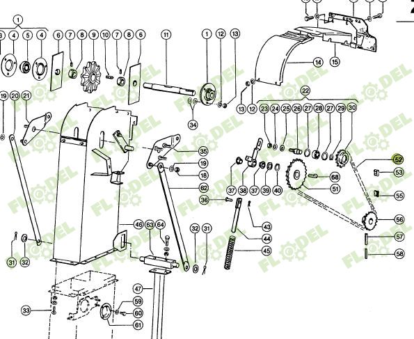 Lant cu role elevator combina agricola CLAAS 754315