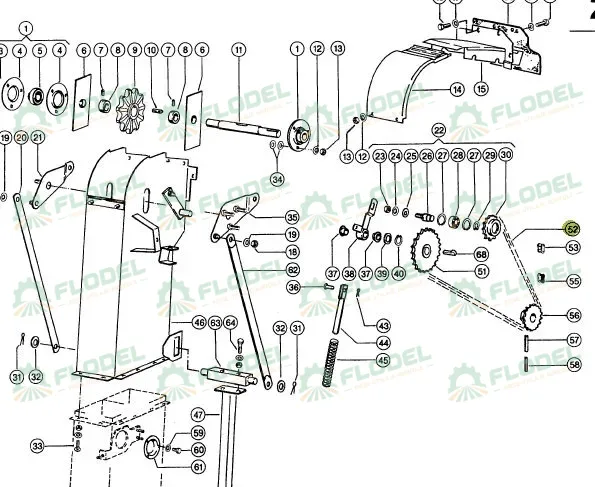 Lant cu role elevator combina agricola CLAAS 754315