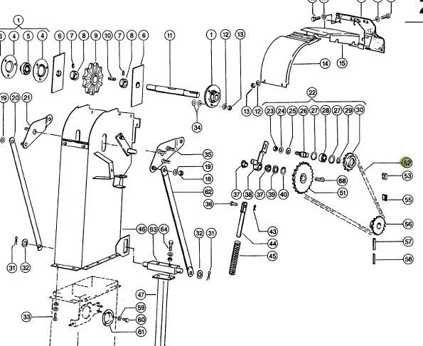 Lant cu role elevator combina agricola CLAAS 754315