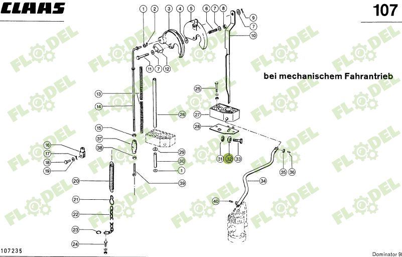 Kit rola rulment complet combina agricola CLAAS 805093