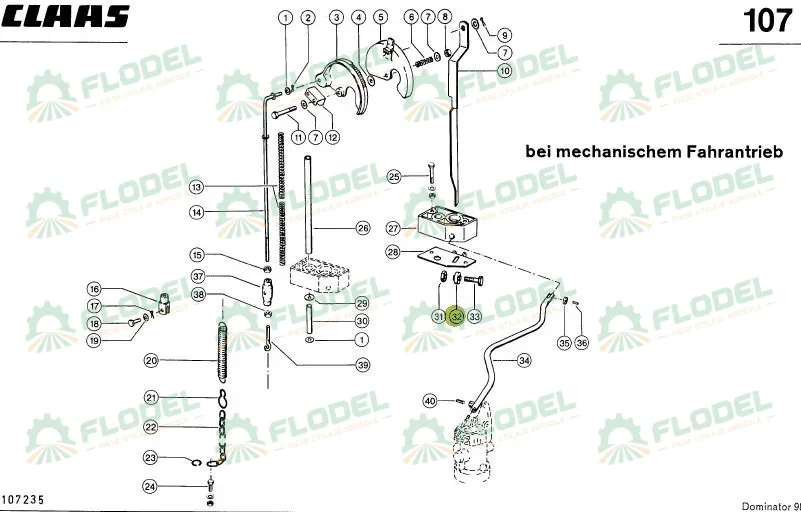 Kit rola rulment complet combina agricola CLAAS 805093
