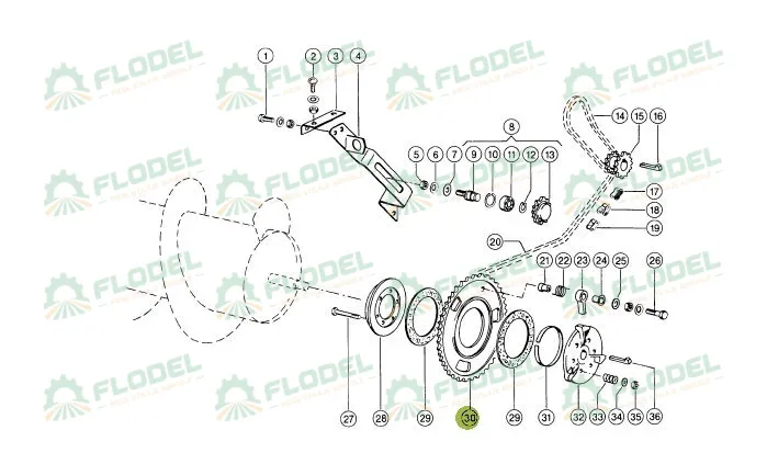 Roata lant tambur alimentare CLAAS Z56 645932