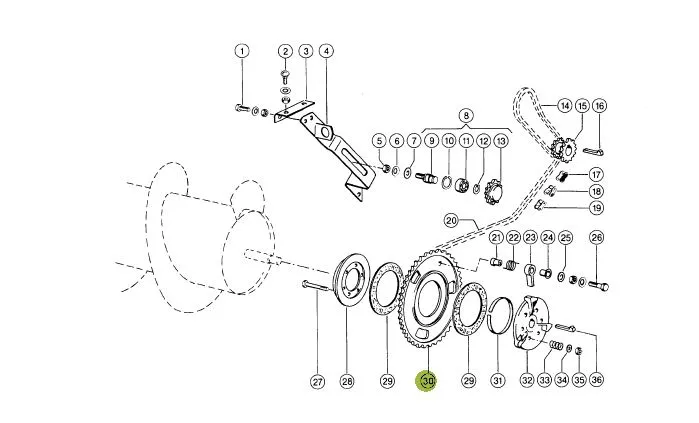 Roata lant tambur alimentare CLAAS Z56 645932