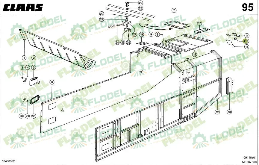 Buton cai CLAAS 822069 [HELLA]