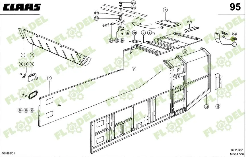 Buton cai CLAAS 822069 [HELLA]