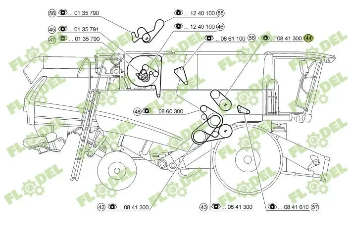 Curea combina CLAAS 661429 GATES.webp