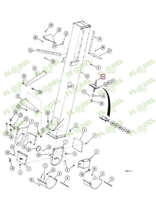 Lant cupe elevator boabe CASE-IH  87365387 [DONGHUA]