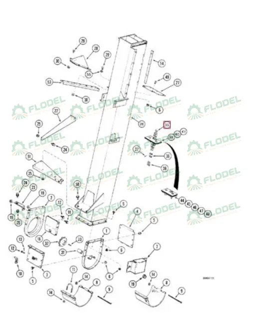 Lant cupe elevator boabe CASE-IH  87365387 [DONGHUA]
