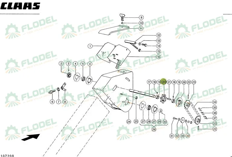Pinion elevator 26mm Z7 678856