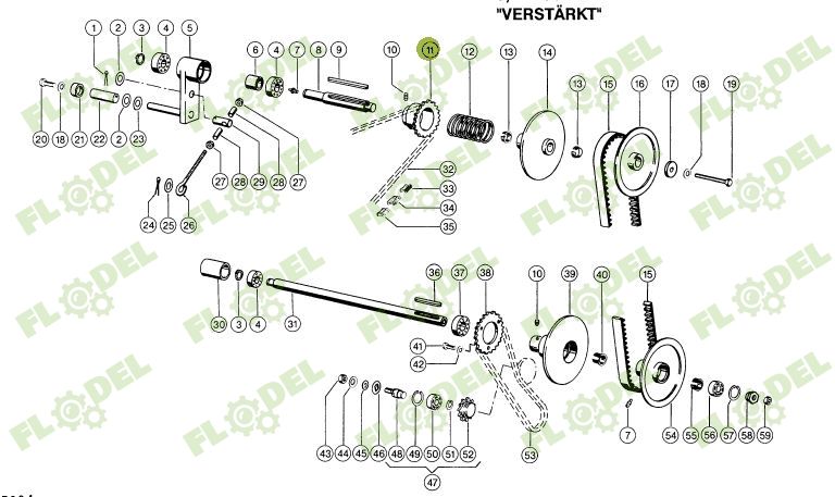 Pinion CLAAS  Z19 Ø 30mm 629982