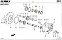 Pinion cutie transfer Z43 637507 CLAAS LEXION