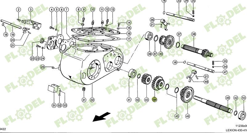 Pinion cutie de viteze CLAAS LEXION TUCANO Z38 Z26 669747