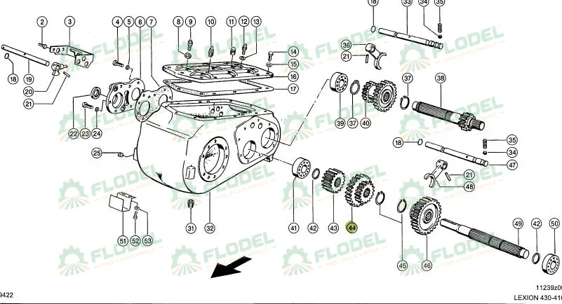 Pinion cutie de viteze CLAAS LEXION TUCANO Z38 Z26 669747