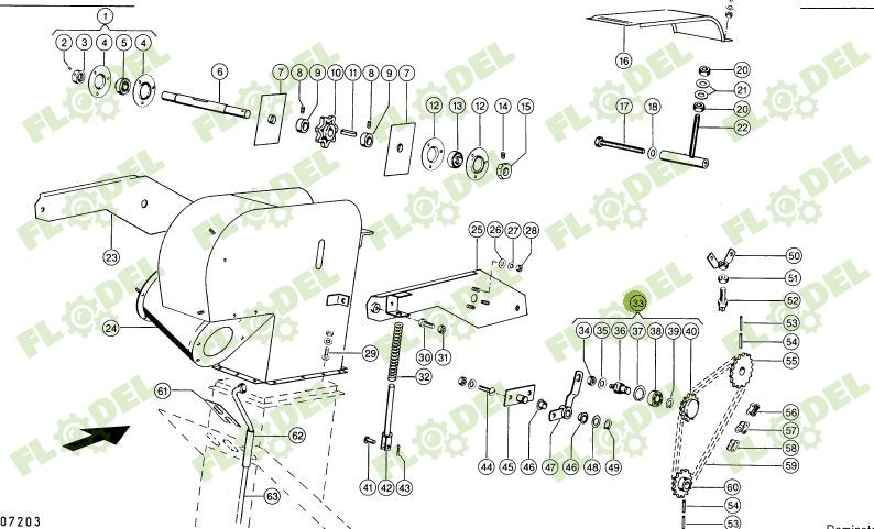 Pinion intinzator combina agricola CLAAS 809052 Z16