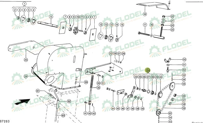 Pinion intinzator combina agricola CLAAS 809052 Z16