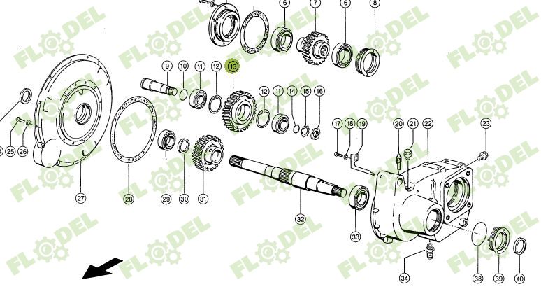 Pinion Z60 637505 Claas Lexion