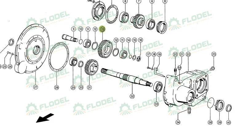Pinion Z60 637505 Claas Lexion