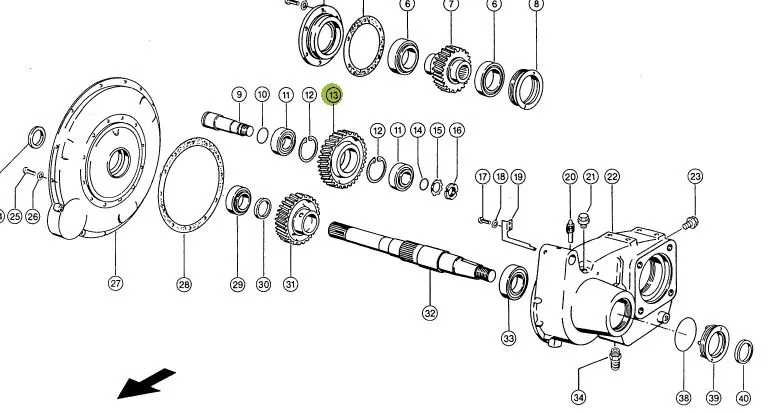 Pinion Z60 637505 Claas Lexion