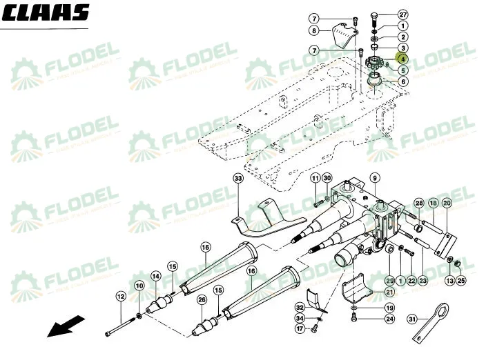 Pinion heder CLAAS CONSPEED 995144