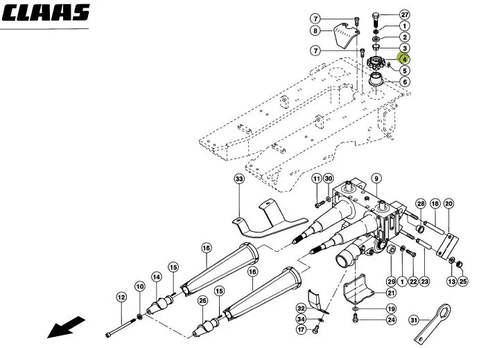 Pinion heder CLAAS CONSPEED 995144