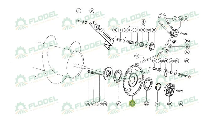 Pinion tambur alimentare CLAAS  Z56  670145