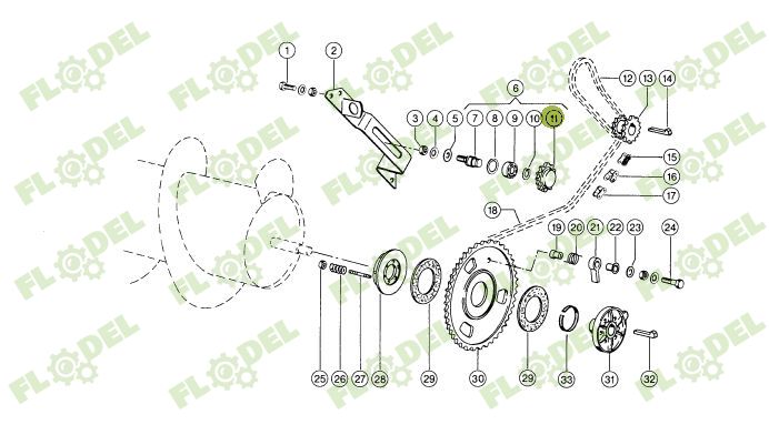 Pinion intinzator combina CLAAS Z14 503937