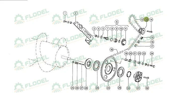 Pinion dublu tambur alimentare CLAAS 645333