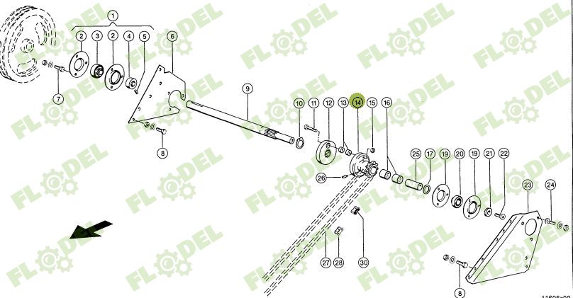 Pinion CLAAS LEXION Z11 35x74mm  735433