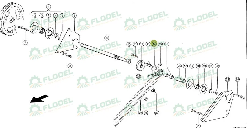 Pinion CLAAS LEXION Z11 35x74mm  735433