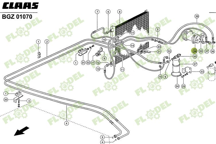Compresor aer conditionat CLAAS LEXION 796346