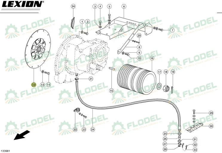 DAMPER Disc ambreiaj CLAAS LEXION 664712
