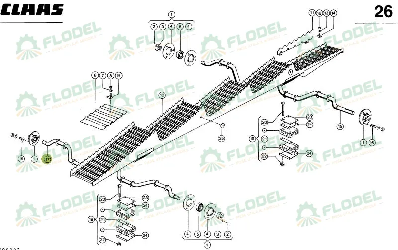 Ax cai spate combina agricola CLAAS 684021  1520x31 mm