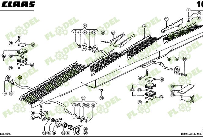 Ax cai fata combina agricola CLAAS 1145x31mm