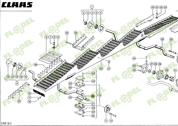 Ax cai spate CLAAS 600091 Ø 31mm