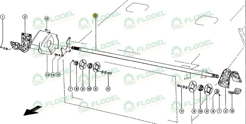 Ax gura alimentare CLAAS LEXION 630408 D40x2039 Z 21