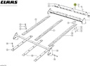 Aparatoare ax transportor combina CLAAS 20x9x457mm