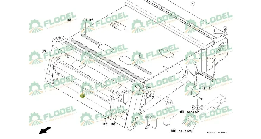 [FLO11458] Capac canal alimentare CLAAS LEXION 630528.webp