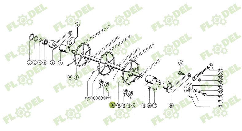 Ax 40x1028mm Claas Dominator 603515