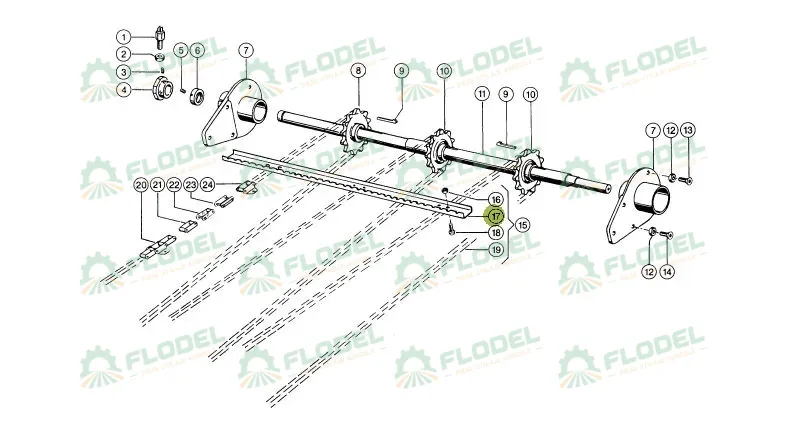 Raclet transportor combina CLAAS  603506 962mm