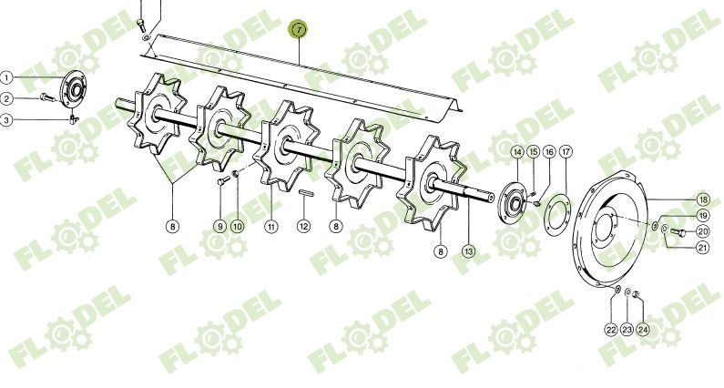 Tabla postbatator 608549 combina agricola CLAAS 1320mm
