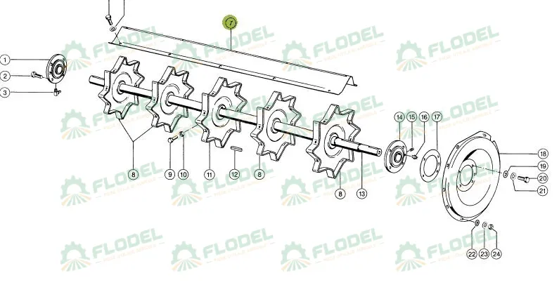 Tabla postbatator 608549 combina agricola CLAAS 1320mm