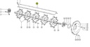 Tabla postbatator 608549 combina agricola CLAAS 1320mm