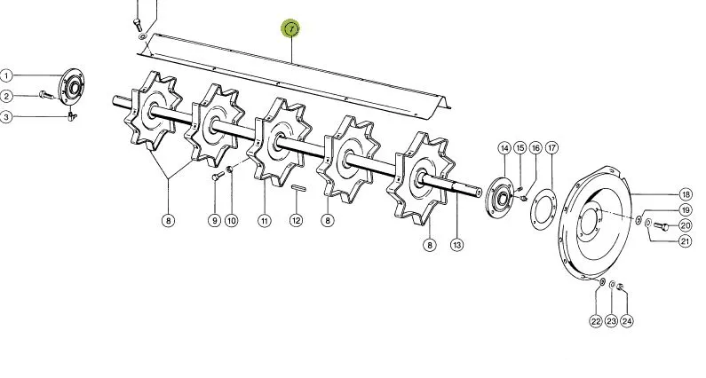 Tabla postbatator 608549 combina agricola CLAAS 1320mm