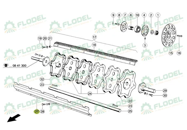 Tabla batator porumb L1300mm combina CLAAS 662886