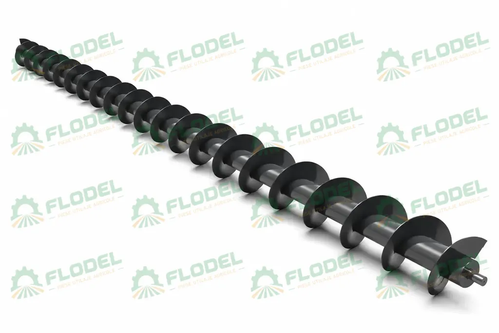Transportor elicoidal industrial pe fundal alb.webp