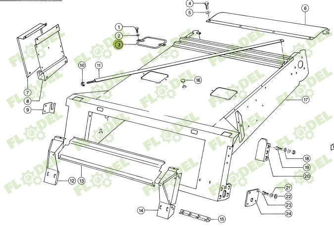 Capac orificiu control combina CLAAS 309x152mm  630427