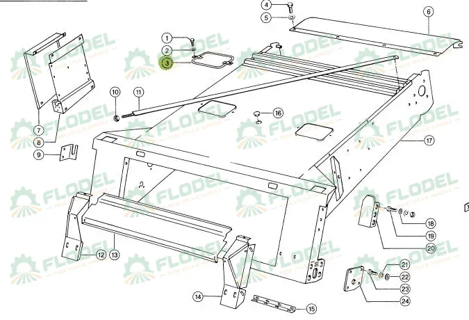 Capac orificiu control combina CLAAS 309x152mm  630427
