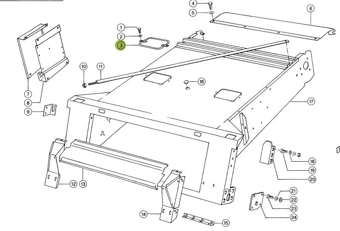 Capac orificiu control combina CLAAS 309x152mm  630427