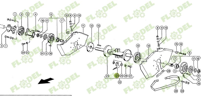 Cutit tocator header porumb CLAAS 695728